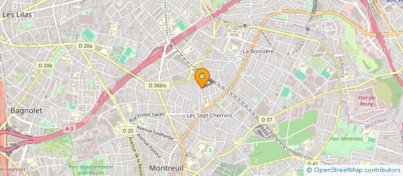 localisation de l'entreprise MADAME ALICE MAMOUD--DELAMORINIERE-ANDRIN  MONTREUIL