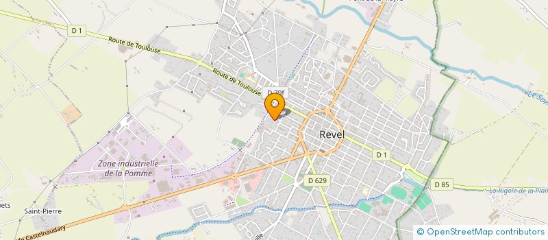 localisation de l'entreprise MADAME ALICE MARCAILLOU  REVEL