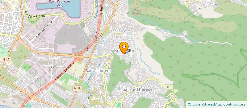 localisation de l'entreprise MADAME ALICE MARIN  LA POSSESSION