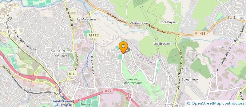 localisation de l'entreprise MADAME ALICE MARRON DELABRE  SAINT-ETIENNE