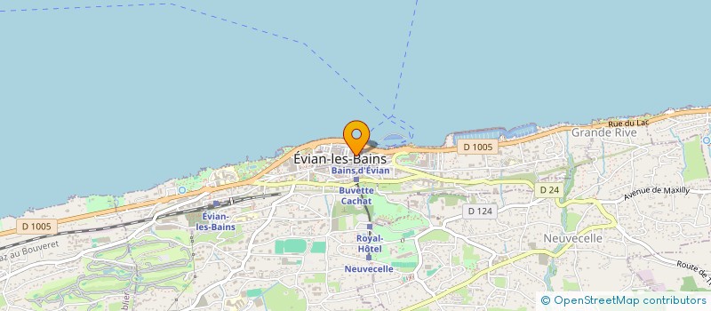 localisation de l'entreprise MADAME ALICE MARTIN à EVIAN-LES-BAINS