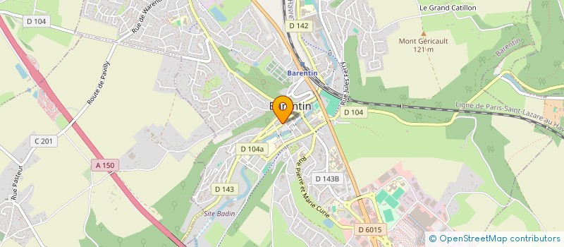 localisation de l'entreprise MADAME ALICE MARTIN  BARENTIN