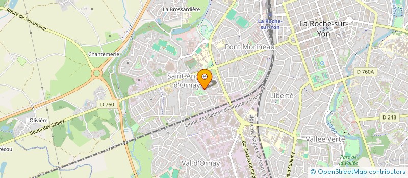 localisation de l'entreprise MADAME ALICE MASTEAU  LA ROCHE-SUR-YON