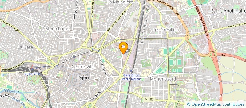 localisation de l'entreprise MADAME ALICE MAURIN à DIJON