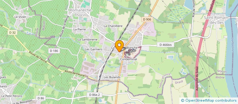 localisation de l'entreprise MADAME ALICE MECHERI  ROMANECHE-THORINS