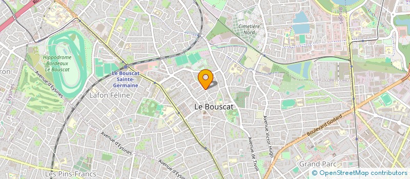 localisation de l'entreprise MADAME ALICE MENETRIER à LE BOUSCAT