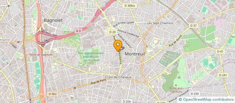 localisation de l'entreprise MADAME ALICE MINCK  MONTREUIL