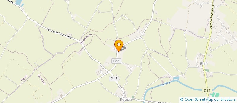 localisation de l'entreprise MADAME ALICE MOLINIER  POUDIS