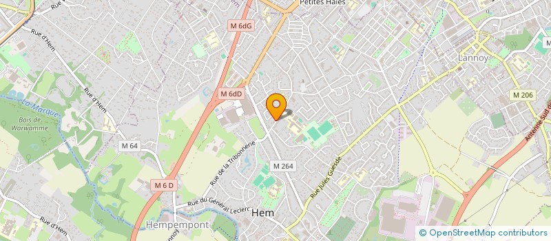 localisation de l'entreprise MADAME ALICE MOREL  HEM