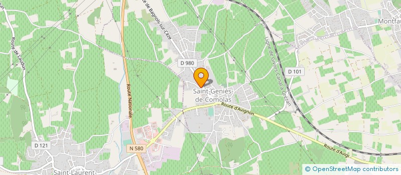localisation de l'entreprise MADAME ALICE MOREL à SAINT-GENIES-DE-COMOLAS