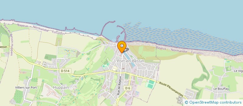 localisation de l'entreprise MADAME ALICE MORIN  PORT-EN-BESSIN-HUPPAIN