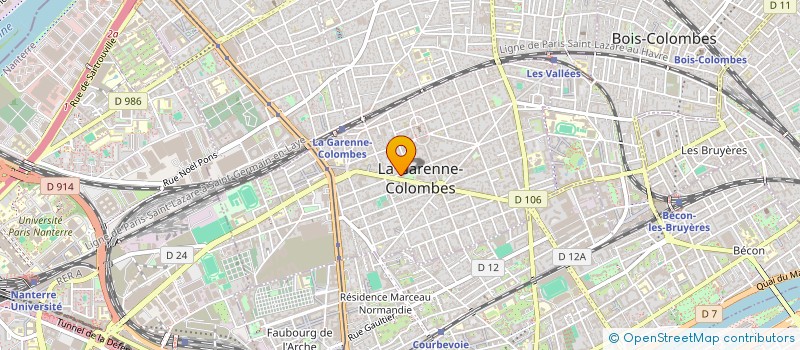 localisation de l'entreprise MADAME ALICE MOSCOFIAN  LA GARENNE COLOMBES