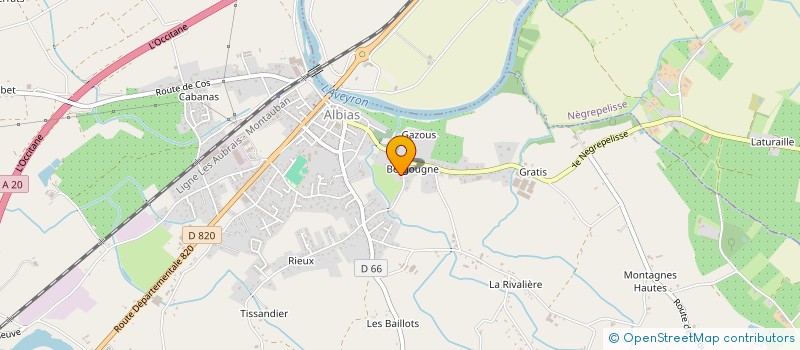 localisation de l'entreprise MADAME ALICE MOTTE  ALBIAS