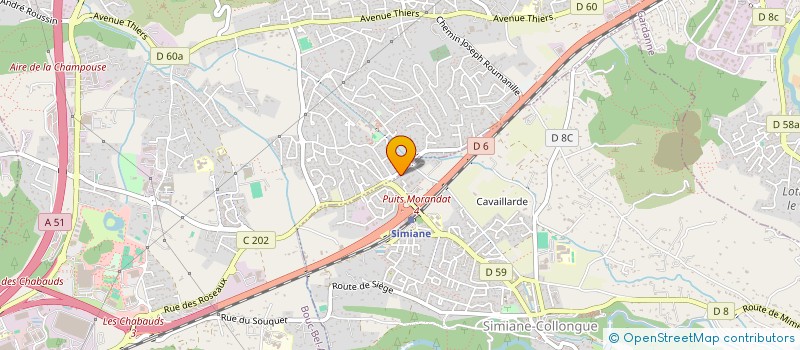 localisation de l'entreprise MADAME ALICE MOULINIER  SIMIANE-COLLONGUE