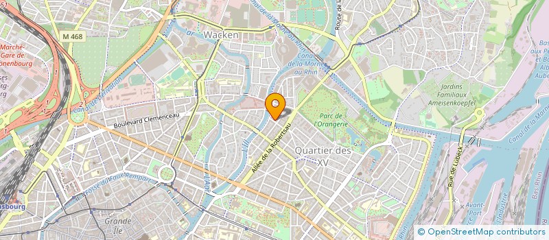 localisation de l'entreprise MADAME ALICE MULLER à STRASBOURG
