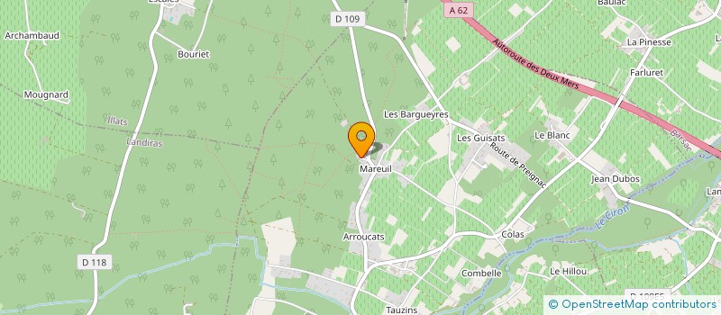 localisation de l'entreprise MADAME ALICE NUVILLE à PUJOLS-SUR-CIRON