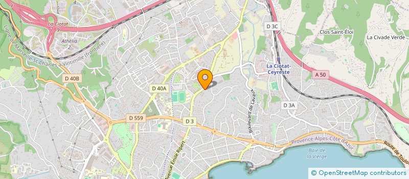 localisation de l'entreprise MADAME ALICE ORTEGA à LA CIOTAT