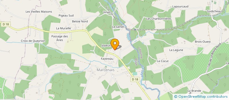 localisation de l'entreprise MADAME ALICE OTTAVIANI  MARCENAIS