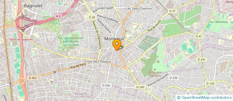 localisation de l'entreprise MADAME ALICE PAMPHILE à MONTREUIL