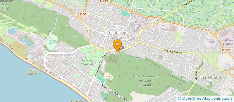 localisation de l'entreprise MADAME ALICE PASQUIER  PORNIC