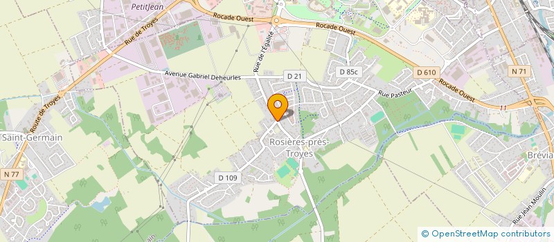 localisation de l'entreprise MADAME ALICE PAYEN  ROSIERES-PRES-TROYES