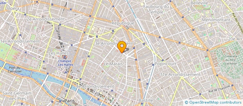 localisation de l'entreprise MADAME ALICE PECHOT  PARIS