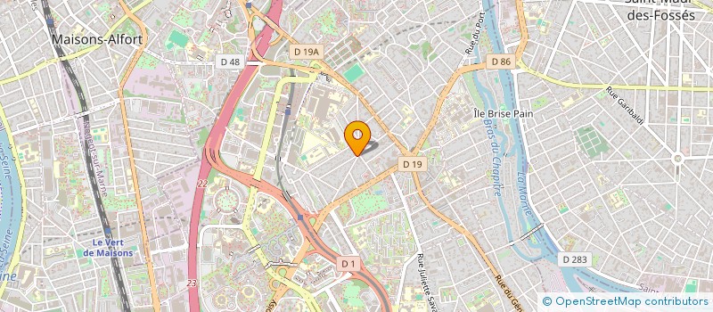 localisation de l'entreprise MADAME ALICE PERCIE DU SERT  CRETEIL