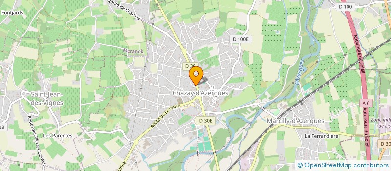 localisation de l'entreprise MADAME ALICE PERRIN  CHAZAY-D'AZERGUES