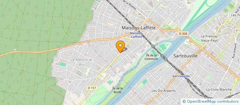 localisation de l'entreprise MADAME ALICE PERROT à MAISONS-LAFFITTE