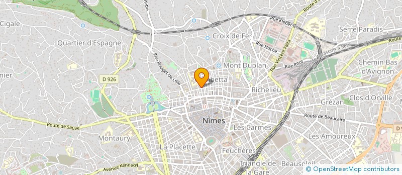 localisation de l'entreprise MADAME ALICE PHILIBERT  NIMES