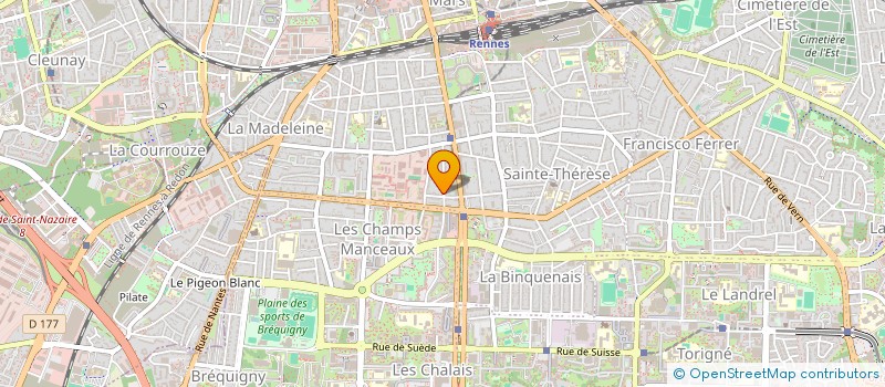 localisation de l'entreprise MADAME ALICE PITEL  RENNES