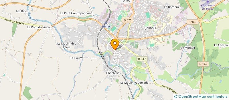 localisation de l'entreprise MADAME ALICE PODAVINI à BELLAC