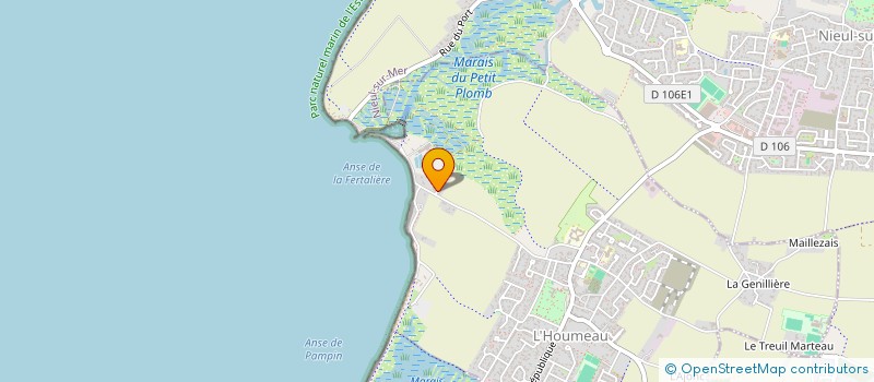 localisation de l'entreprise MADAME ALICE PORCHIER  L'HOUMEAU