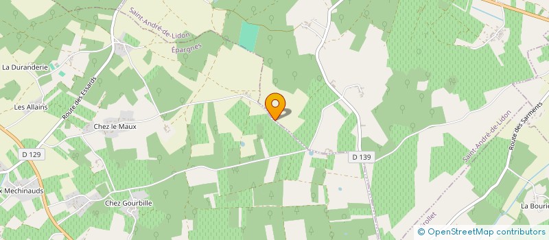 localisation de l'entreprise MADAME ALICE PORTRON  SAINT-ANDRE-DE-LIDON