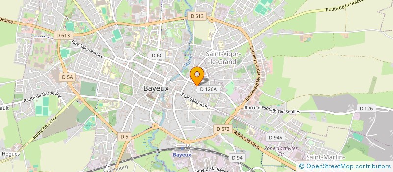 localisation de l'entreprise MADAME ALICE POUSSIER  BAYEUX