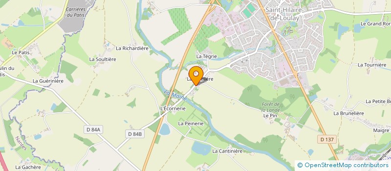 localisation de l'entreprise MADAME ALICE POUVREAU à MONTAIGU-VENDEE