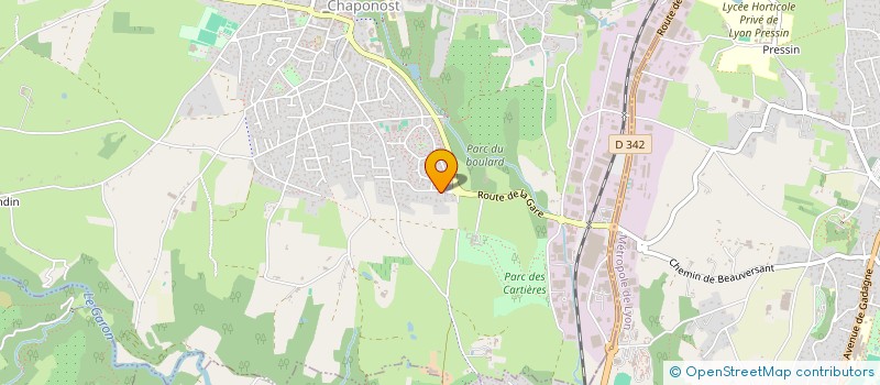 localisation de l'entreprise MADAME ALICE POUZIN  CHAPONOST