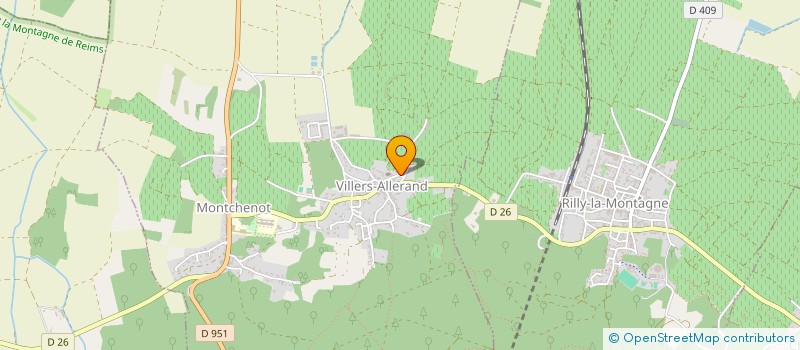 localisation de l'entreprise MADAME ALICE PRIEUX  VILLERS-ALLERAND