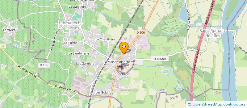 localisation de l'entreprise MADAME ALICE PROST  ROMANECHE-THORINS