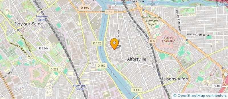localisation de l'entreprise MADAME ALICE RABEYROLLES à ALFORTVILLE