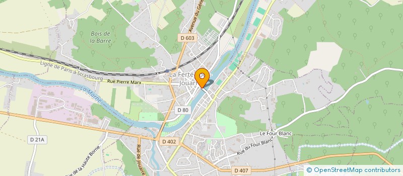 localisation de l'entreprise MADAME ALICE RAQUIN à LA FERTE-SOUS-JOUARRE