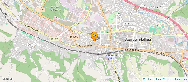 localisation de l'entreprise MADAME ALICE RAYNAUD à BOURGOIN-JALLIEU