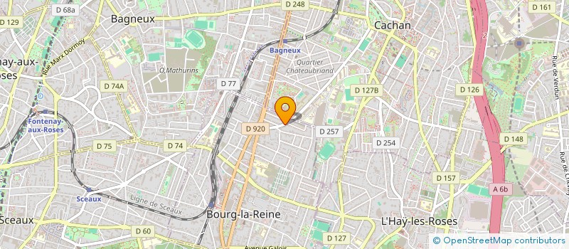 localisation de l'entreprise MADAME ALICE REBEYROL à BOURG-LA-REINE