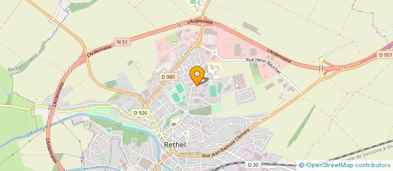 localisation de l'entreprise MADAME ALICE RICHARD  RETHEL