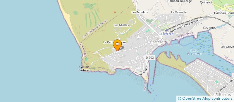 localisation de l'entreprise MADAME ALICE RICHER--DE CHANGY  BARNEVILLE-CARTERET