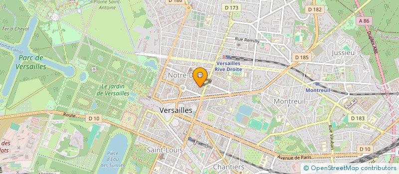 localisation de l'entreprise MADAME ALICE RIGAUD à VERSAILLES