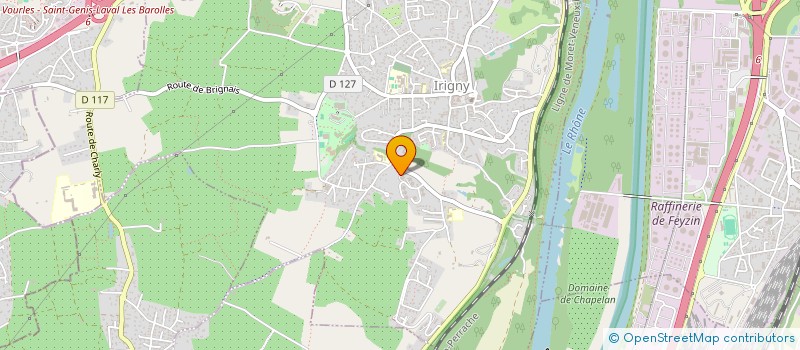 localisation de l'entreprise MADAME ALICE RODRIGUEZ  IRIGNY