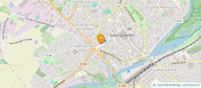 localisation de l'entreprise MADAME ALICE ROGE à SAINT-QUENTIN