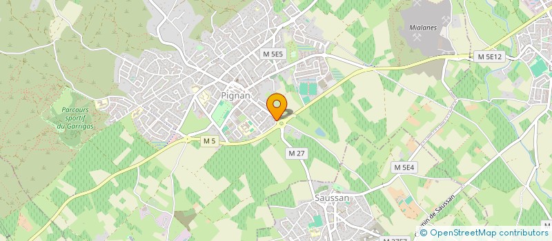 localisation de l'entreprise MADAME ALICE ROMERO CORTELL  PIGNAN