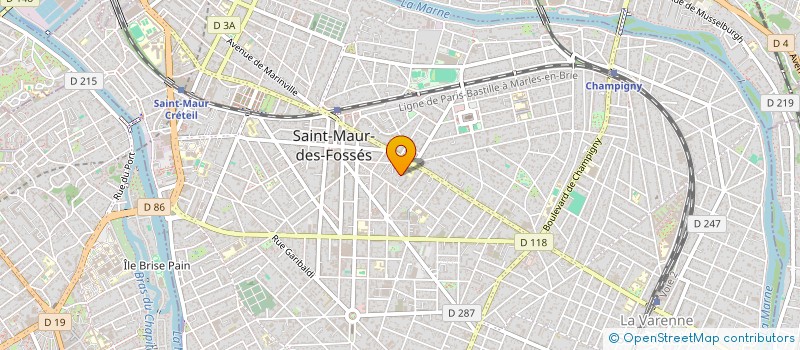 localisation de l'entreprise MADAME ALICE ROUSSEAU  SAINT-MAUR-DES-FOSSES